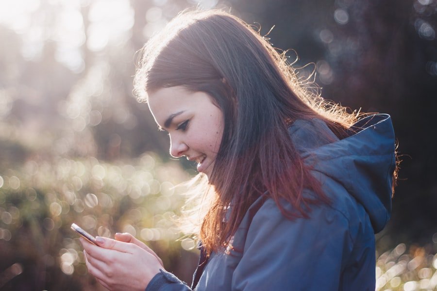 Person growing their profile on social media